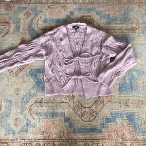 Y2K fairy core purple sweater.